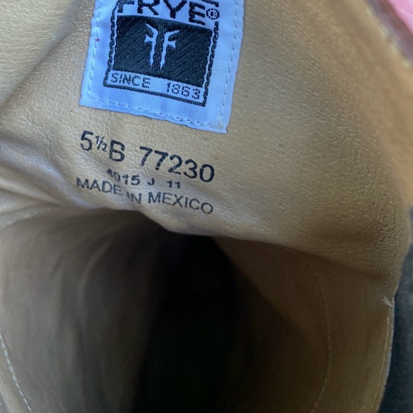 Frye Jane VTG Brown Leather Tall Riding Boots Size 5.5B - Picture 7 of 8